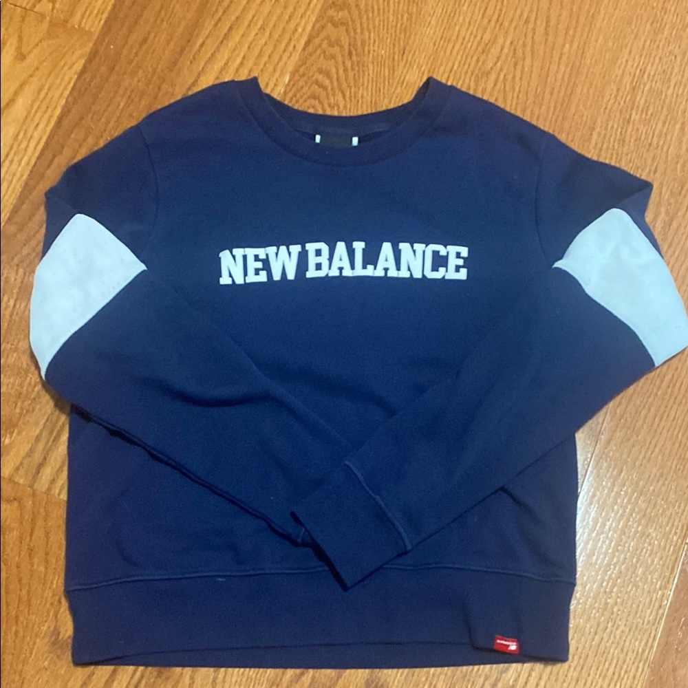 New Balance Kids Dark Blue Crewneck Sweater